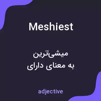 معنی meshiest به فارسی معنی meshiest به فارسی