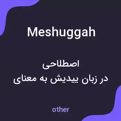 معنی meshuggah به فارسی معنی meshuggah به فارسی