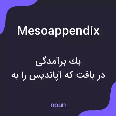 معنی mesoappendix به فارسی معنی mesoappendix به فارسی