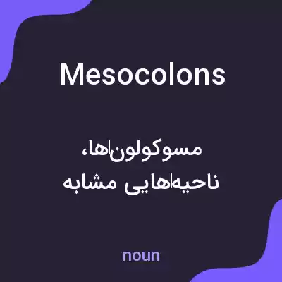 معنی mesocolons به فارسی معنی mesocolons به فارسی