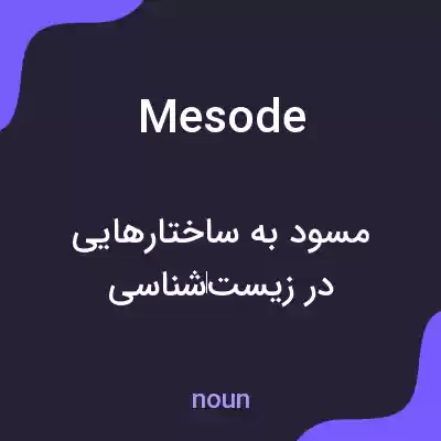 معنی mesode به فارسی معنی mesode به فارسی