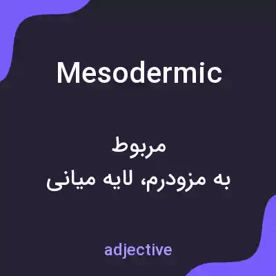 معنی mesodermic به فارسی معنی mesodermic به فارسی
