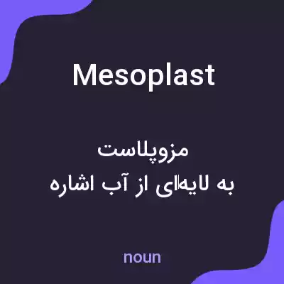 معنی mesoplast به فارسی