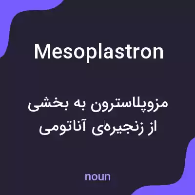 معنی mesoplastron به فارسی معنی mesoplastron به فارسی