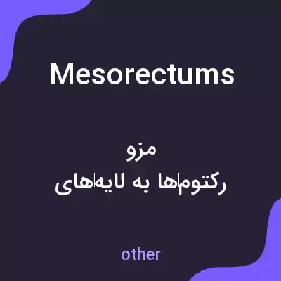 معنی mesorectums به فارسی معنی mesorectums به فارسی
