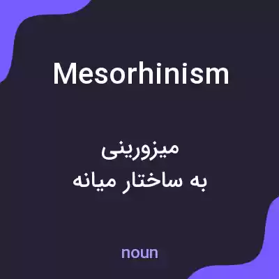 معنی mesorhinism به فارسی معنی mesorhinism به فارسی