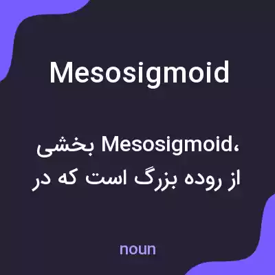 معنی mesosigmoid به فارسی معنی mesosigmoid به فارسی