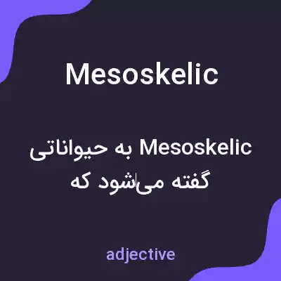 معنی mesoskelic به فارسی معنی mesoskelic به فارسی