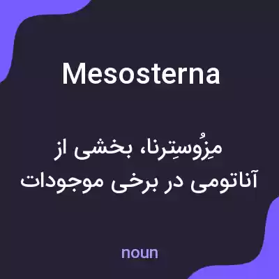 معنی mesosterna به فارسی معنی mesosterna به فارسی