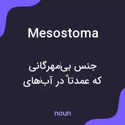 معنی mesostoma به فارسی معنی mesostoma به فارسی