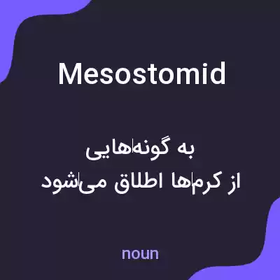معنی mesostomid به فارسی معنی mesostomid به فارسی