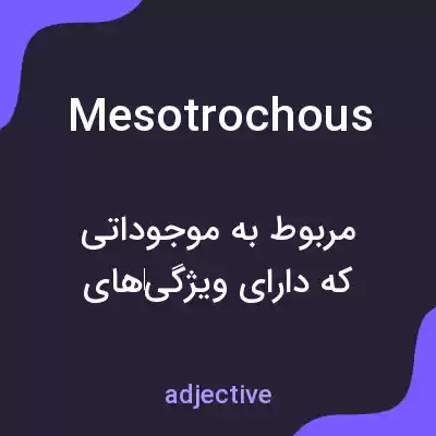 معنی mesotrochous به فارسی معنی mesotrochous به فارسی