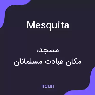 معنی mesquita به فارسی معنی mesquita به فارسی