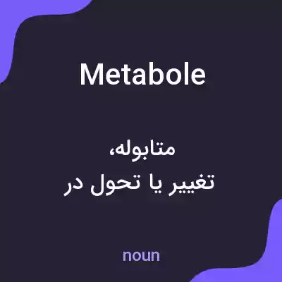 معنی metabole به فارسی معنی metabole به فارسی