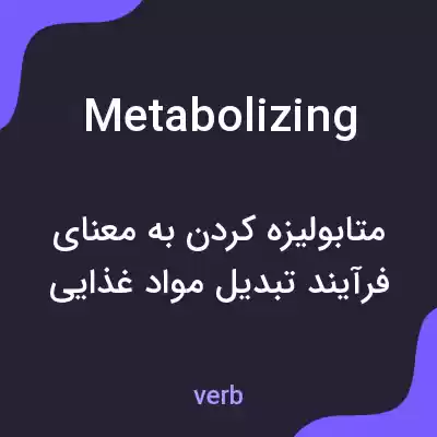 معنی metabolizing به فارسی معنی metabolizing به فارسی
