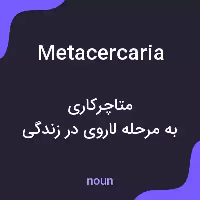 معنی metacercaria به فارسی معنی metacercaria به فارسی