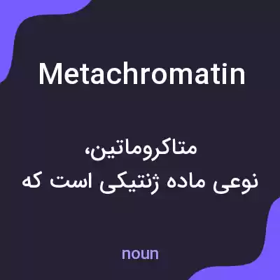 معنی metachromatin به فارسی معنی metachromatin به فارسی