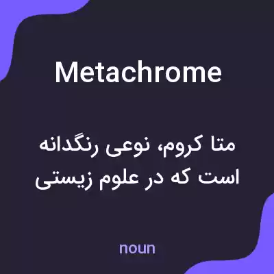 معنی metachrome به فارسی معنی metachrome به فارسی