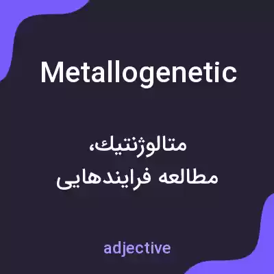 معنی metallogenetic به فارسی معنی metallogenetic به فارسی