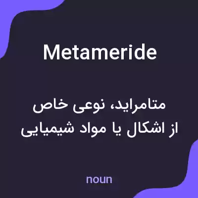 معنی metameride به فارسی معنی metameride به فارسی