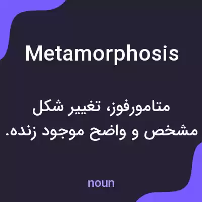 معنی metamorphosis به فارسی معنی metamorphosis به فارسی