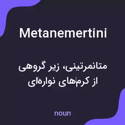 معنی metanemertini به فارسی معنی metanemertini به فارسی