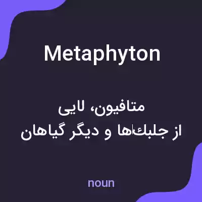 معنی metaphyton به فارسی معنی metaphyton به فارسی
