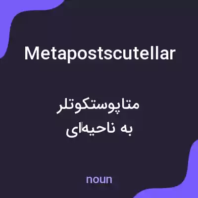 معنی metapostscutellar به فارسی معنی metapostscutellar به فارسی
