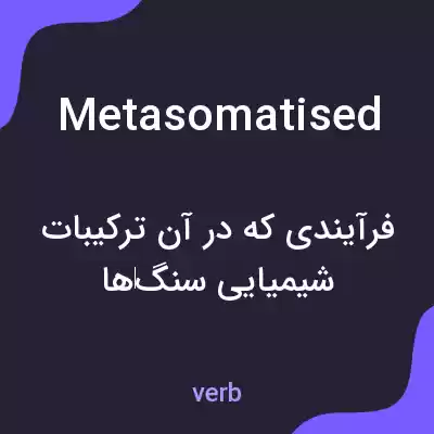 معنی metasomatised به فارسی معنی metasomatised به فارسی