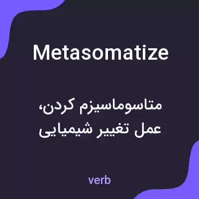 معنی metasomatize به فارسی معنی metasomatize به فارسی
