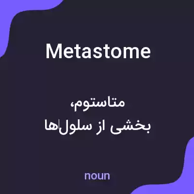 معنی metastome به فارسی معنی metastome به فارسی