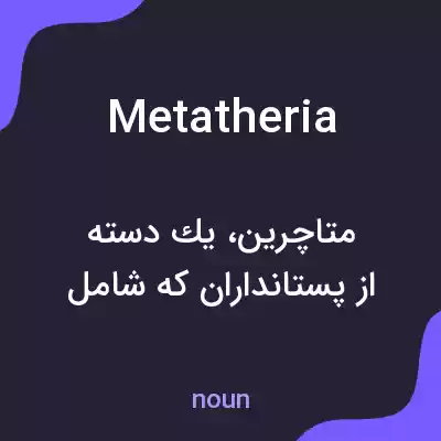 معنی metatheria به فارسی معنی metatheria به فارسی