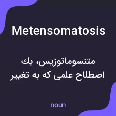 معنی metensomatosis به فارسی معنی metensomatosis به فارسی
