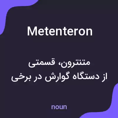 معنی metenteron به فارسی معنی metenteron به فارسی