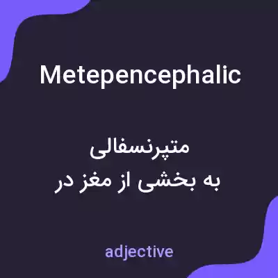 معنی metepencephalic به فارسی معنی metepencephalic به فارسی