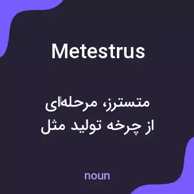معنی metestrus به فارسی معنی metestrus به فارسی