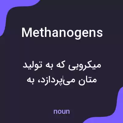 معنی methanogens به فارسی معنی methanogens به فارسی
