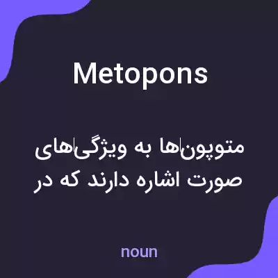 معنی metopons به فارسی معنی metopons به فارسی