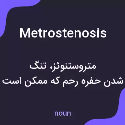 معنی metrostenosis به فارسی معنی metrostenosis به فارسی