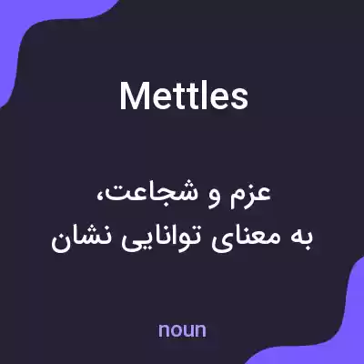 معنی mettles به فارسی معنی mettles به فارسی