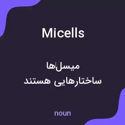 معنی micells به فارسی معنی micells به فارسی