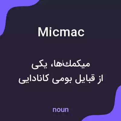 معنی micmac به فارسی معنی micmac به فارسی