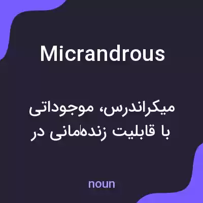 معنی micrandrous به فارسی معنی micrandrous به فارسی