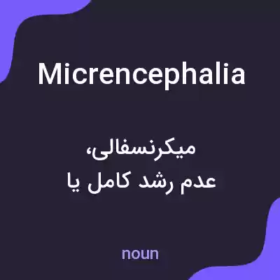 معنی micrencephalia به فارسی معنی micrencephalia به فارسی