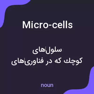 معنی micro-cells به فارسی معنی micro-cells به فارسی