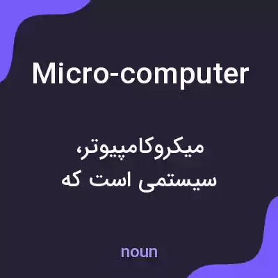 معنی micro-computer به فارسی