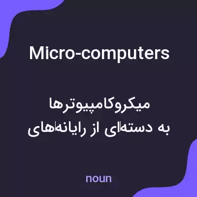 معنی micro-computers به فارسی
