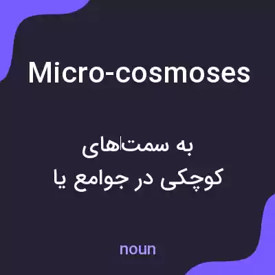 معنی micro-cosmoses به فارسی معنی micro-cosmoses به فارسی