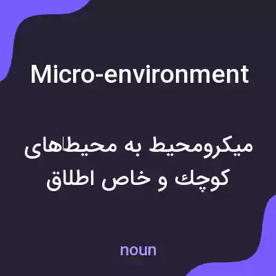 معنی micro-environment به فارسی معنی micro-environment به فارسی