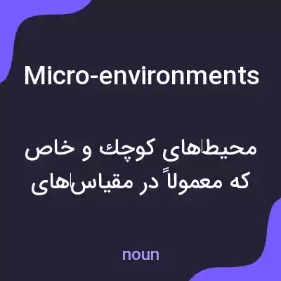 معنی micro-environments به فارسی معنی micro-environments به فارسی